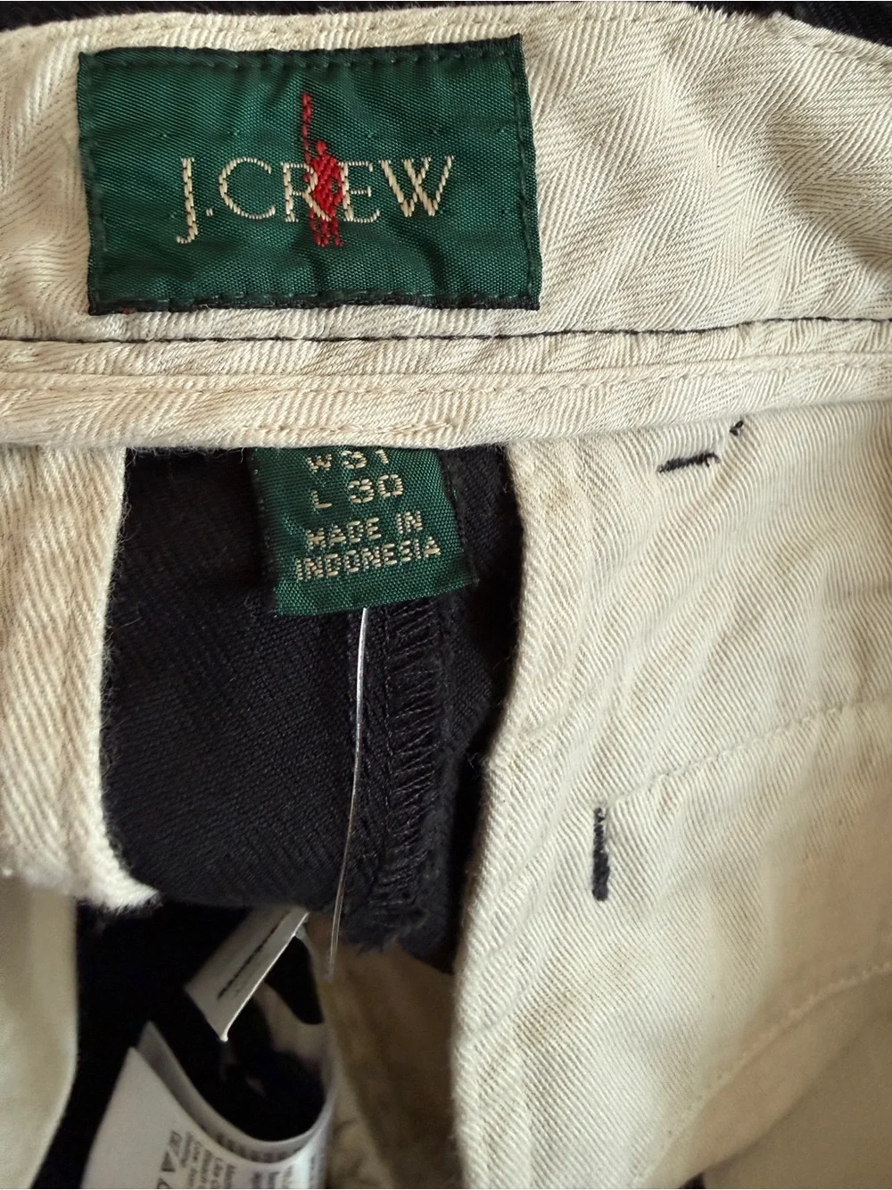 J.Crew Classic Chino Pants Men’s Black W31 L30 NWT